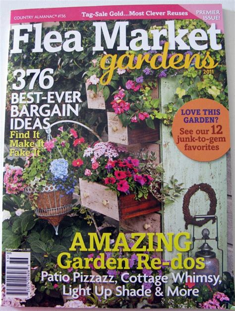 country almanac flea market gardens magazine
