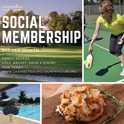 country club social membership