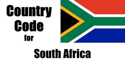 country code in south africa