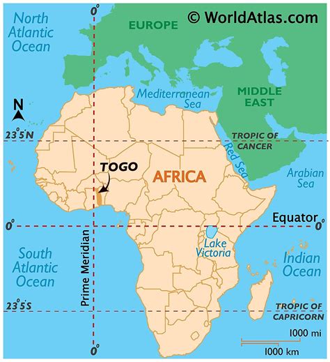 country east of togo and niger