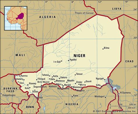 Niger Country Map