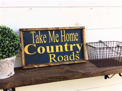 country road sign in