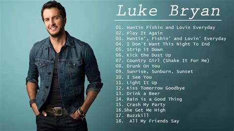 country songs by luke bryan playlists
