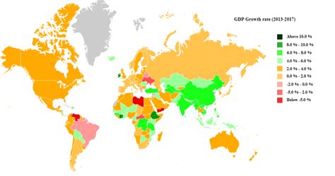country wise gdp growth rate