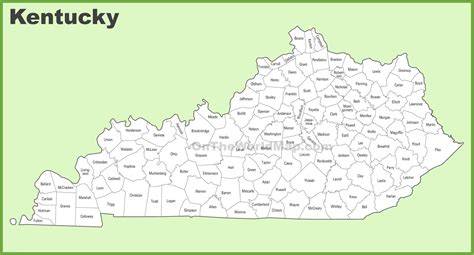 County Map Kentucky Printable