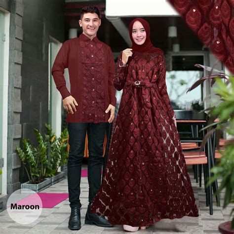 Carita Couple - Baju Couple Pasangan Gamis Dan Kemeja - Couple Gaun Pesta  Dan Kemeja - Baju Samaan Serasi Suami Istri Pasangan | Lazada Indonesia