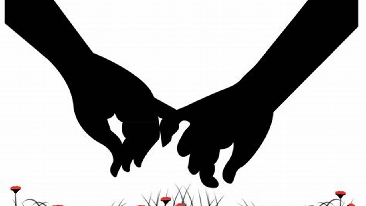 Discover the Secrets of "Couple Holding Hands Clipart Black and White" for Captivating Designs