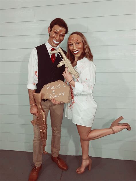 the purge election year couple costume... 2017 Halloween