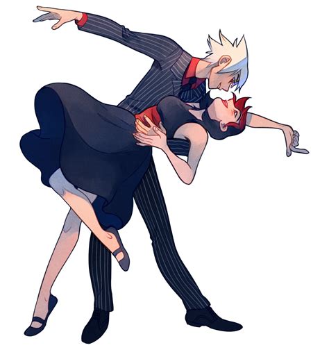 couple anime dancing pose