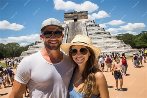 couple at chichen itza