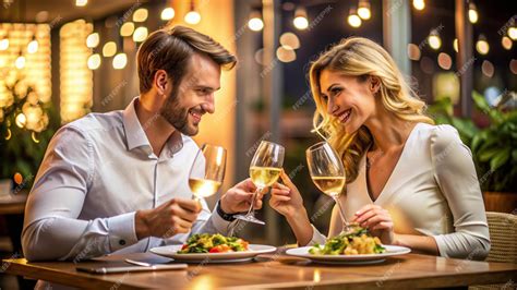 Couple At Dinner Printable