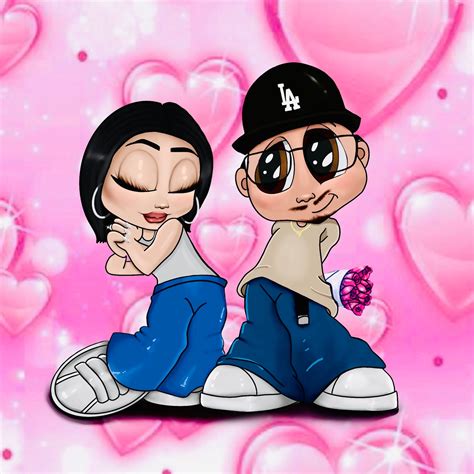 couple drawing chicano