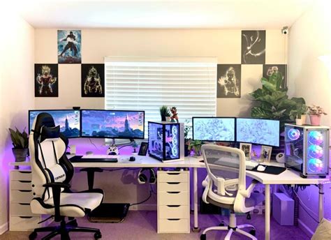 Couple Gaming Setup Computer Desks