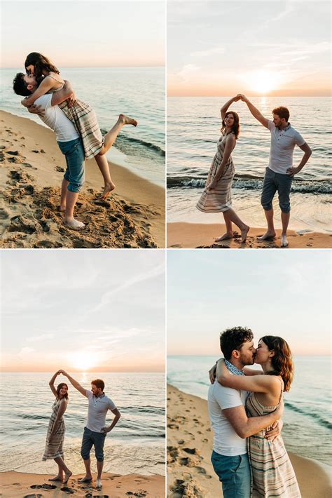 beach engagement session seattle washington outfit inspiration for