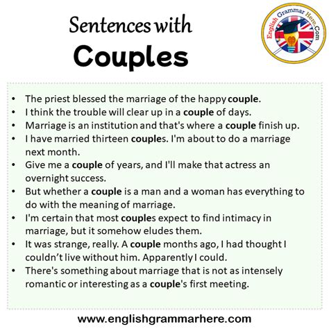 Couple Sentence Examples