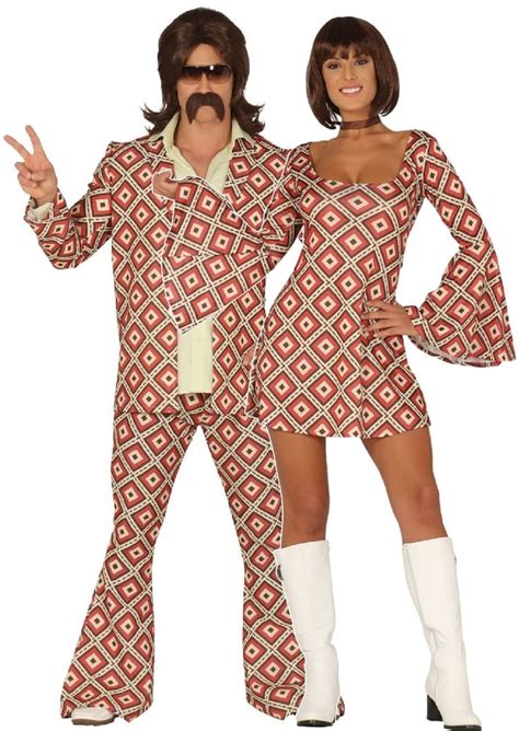 couples 70s outfit disco party