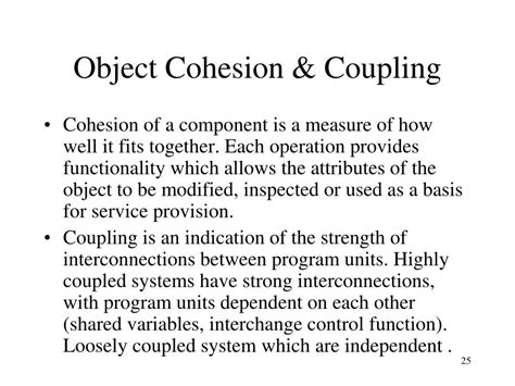 Coupling And Cohesion In Ooad