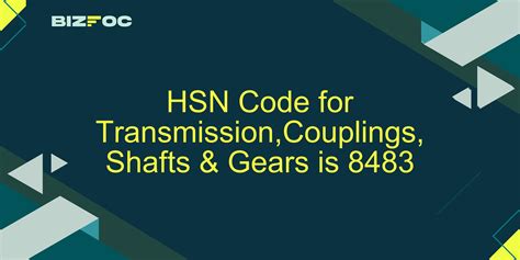 Coupling Set Hsn Code