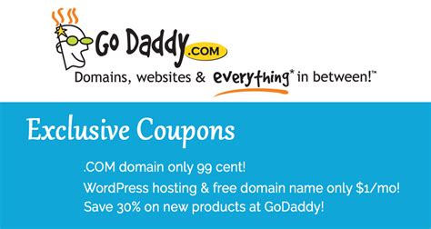 Coupons For Godaddy – Get The Best Deals And Save More Money In 2023