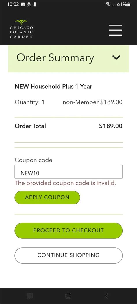 Coupon Code Chicago Botanic Garden