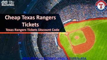 coupon code for texas rangers tickets cheap