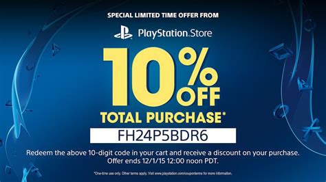 coupon codes for playstation