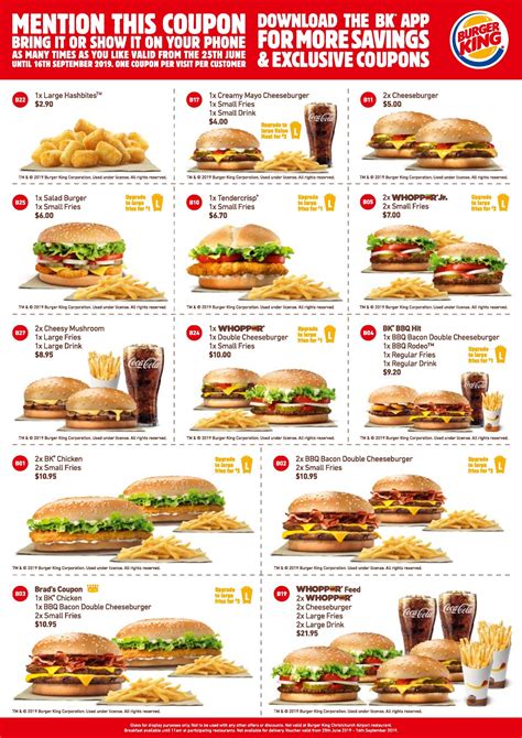 coupon for burger king