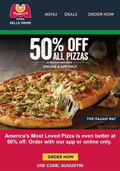 coupon for marco's pizza