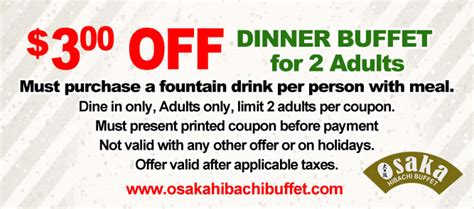 coupon for osaka japanese restaurant