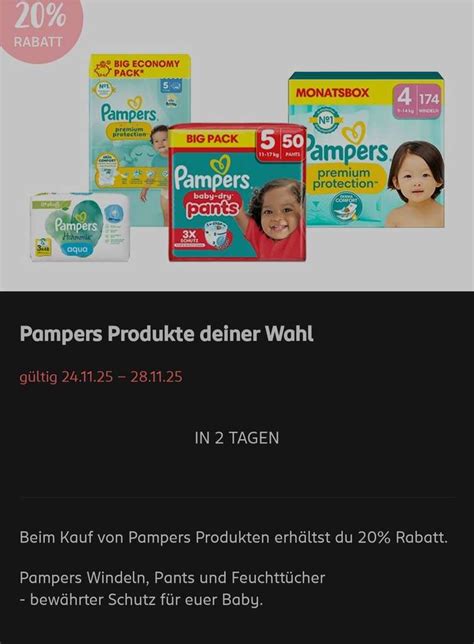 Coupon Pampers Windeln