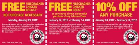 Coupon Panda Express Printable