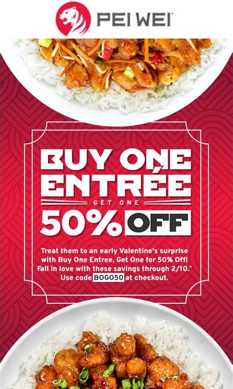 Coupon Pei Wei Printable