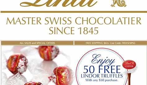 Lindt Chocolate Coupon | Makes it FREE | Lindt chocolate, Lindt, Print