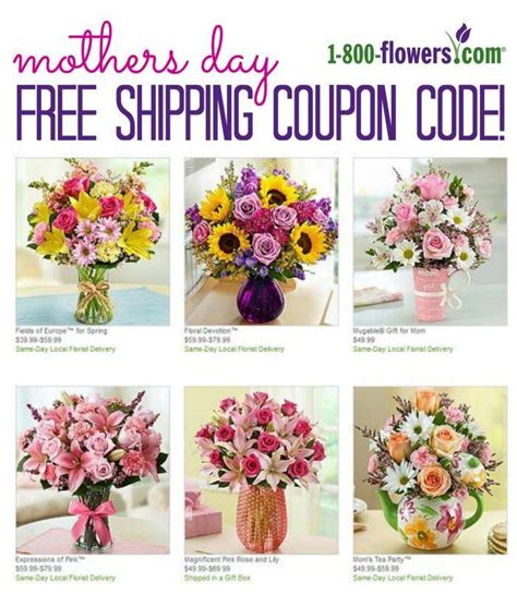 coupons for 1800flowers free shipping