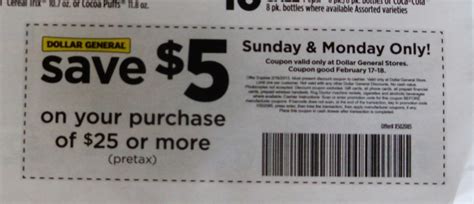 Coupons For Dollar General Printable