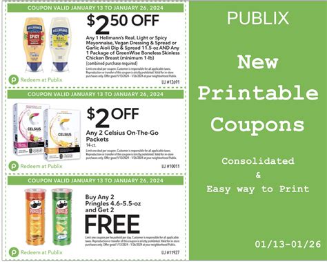 Coupons For Publix Printable