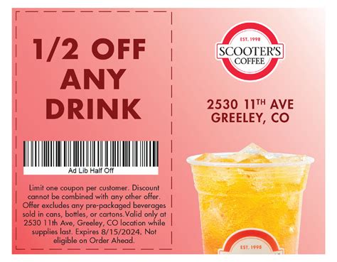 coupons for scooters coffee