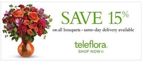 coupons for teleflora flowers