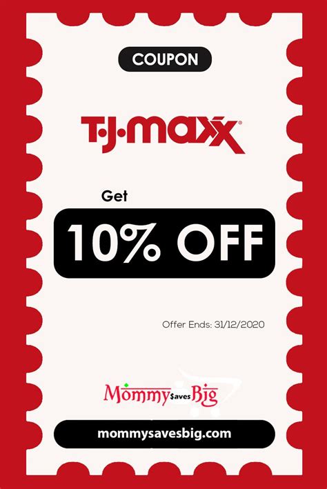coupons for tj maxx printable