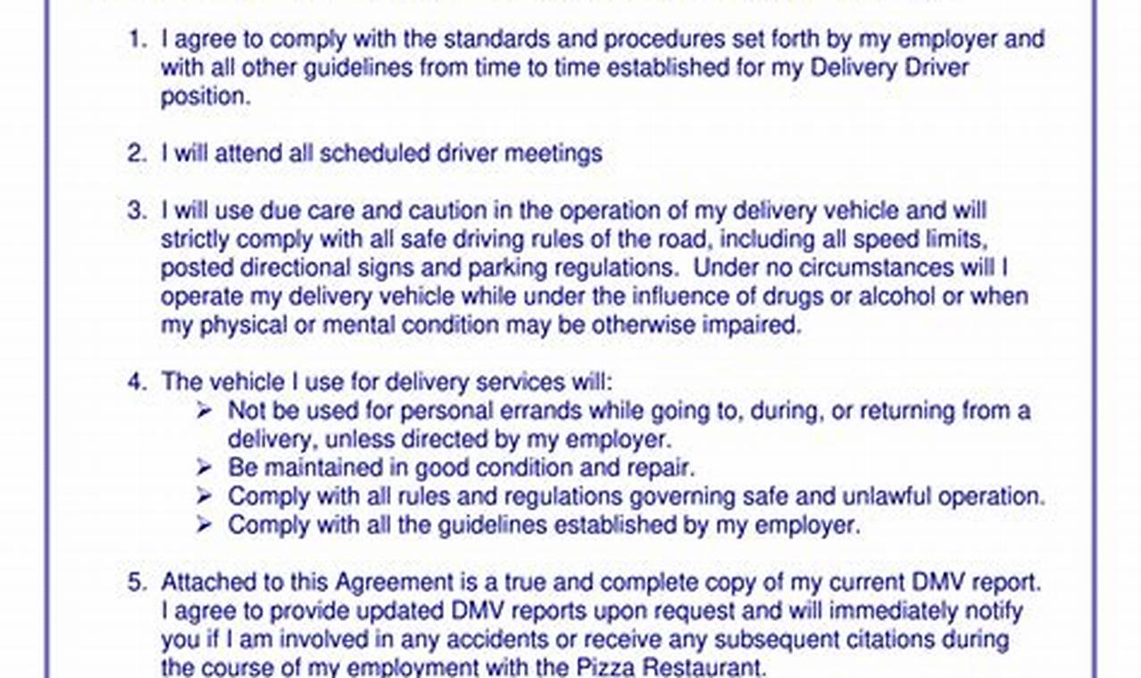 Essential Elements of a Robust Courier Service Agreement