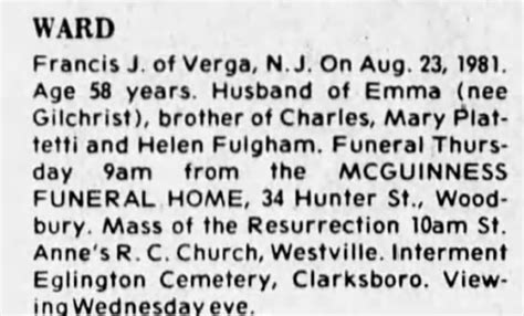 courier post obituaries for today