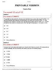 Coursehero Printable Math 2311 Final