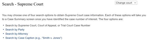 court case number lookup in california