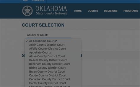 court case search oklahoma