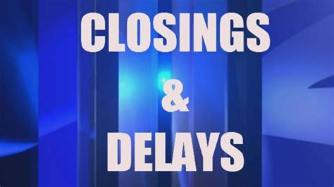 court closings and delays