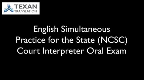 court interpreter oral exam practice test