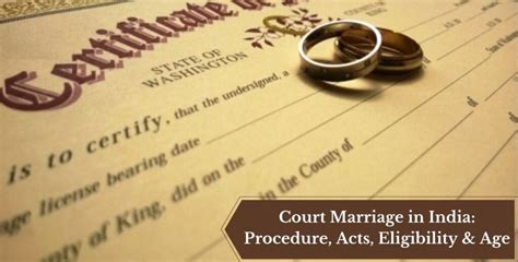court marriage process in india