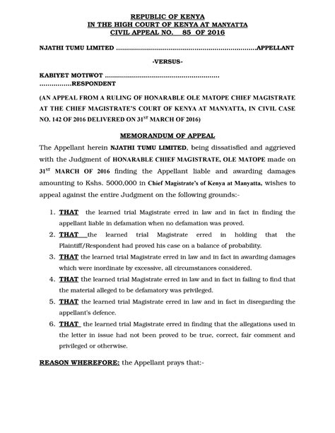 court of appeal rules 2010 kenya pdf