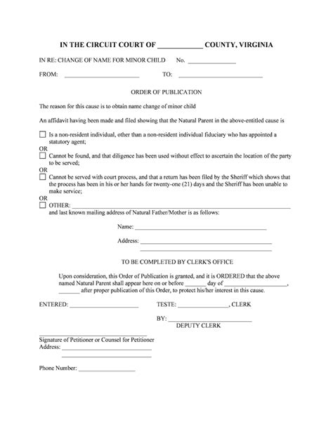 court of virginia forms