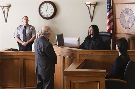 Courtroom Lawyer and Judge